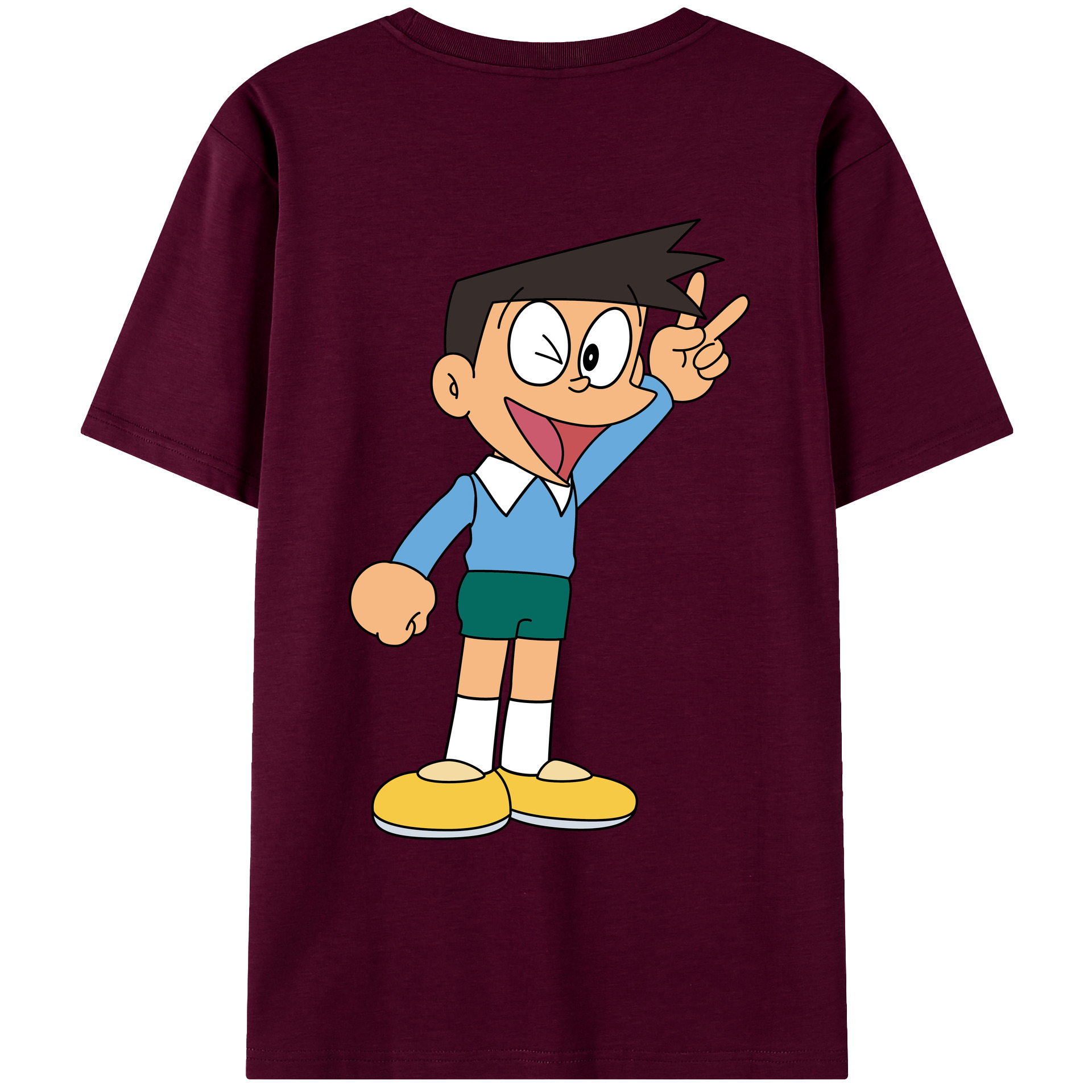 （画像用） ドラえもん 骨川 スネ夫 Doraemon Honekawa Suneo レディース半袖Tシャツ(バックプリント)